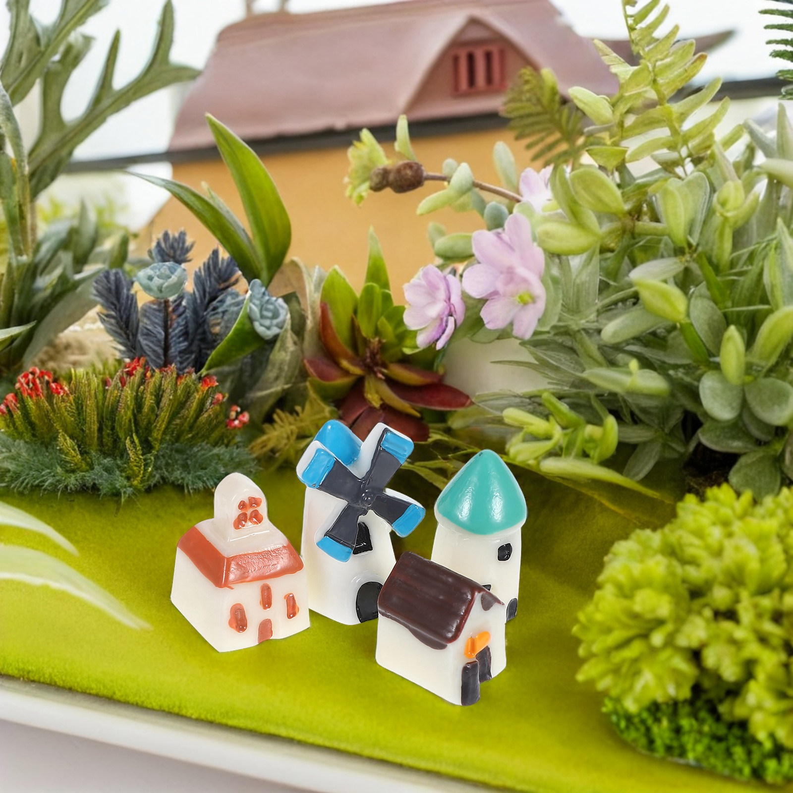 4개 세트의 아름다운 미니어처 풍경용 레진 하우스, 풍 - Bonsai Garden Landscape Design 리뷰 및 가격